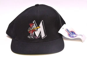 VINTAGE BLACK MADISON WI HATTERS MINOR LEAGUE BASEBALL SNAP-BACK HAT CAP W/ TAGS - Picture 1 of 6