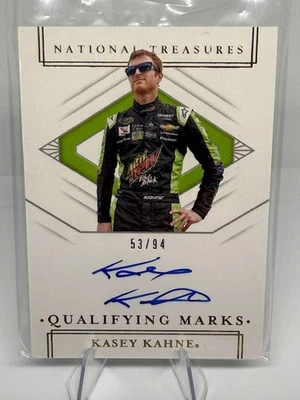 2020 Panini National Treasures #QM-KK Kasey Kahne Qualifying Marks #/94 - Image 1 of 2