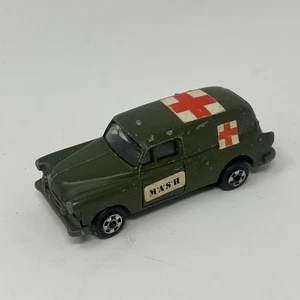 Ambulancia Zylmex Zee Toys MASH T439 verde militar años 70 hecha en Hong Kong - Imagen 1 de 7