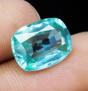 Certified 4.90 Ct Natural Sapphire Bi-Color Cushion Shape Loose Gemstone - Picture 1 of 6