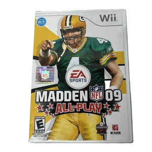 Madden NFL 09 All-Play Nintendo Wii Video Game Football EA Sports New Sealed - Picture 1 of 2