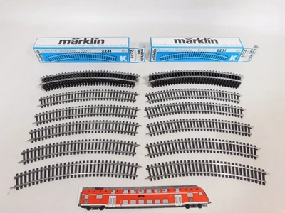 Märklin H0 AC 20x 2231 Track Piece K-Track Curved Very Good + Box #DV897-1 - Image 1 of 3