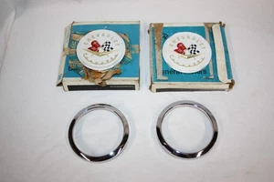 1956 & 1957 C1 Corvette Front & Rear Emblem Set 3725754 NOS GM Original New - Bild 1 von 5