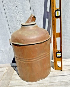 Copper Boiler - Part of Old Distillation Moonshine Still Approx 5 Gallon Good - Picture 1 of 5