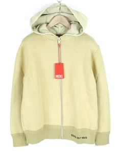 DIESEL K-Onnor Herren Pullover L beige Jacke Kapuze Ausschnitt eng Strick UVP395€* - Bild 1 von 13