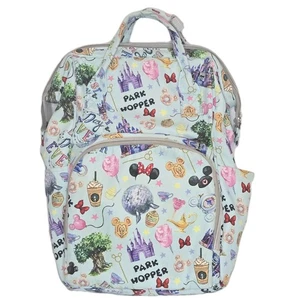 DISNEY Rucksack hellblau Parks Design "Have A Magical Day" Tasche groß Vintage RAR  - Bild 1 von 15