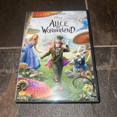 Alice In Wonderland - Mia Wasikowska, Johnny Depp - 2010 - Disney DVD VERY GOOD! - Image 1 of 3