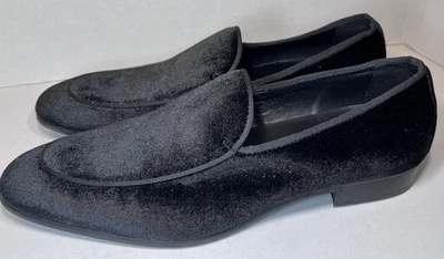 Mocasines de esmoquin para hombre - Talla 10,5 - NORDSTROM ORTHOLITE - TERCIOPELO NEGRO Foto 1 de 4