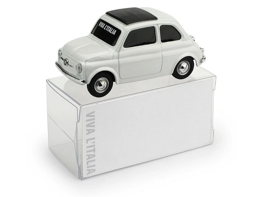 Fiat 500 Bianco Bandiera Italiana 1:43 Model BR019 BRUMM - Immagine 1 di 1