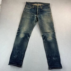 Jeans azules de Japón para hombre 29x30 ribete índigo denim desgastados ajustados JB0412 Japón - Imagen 1 de 20