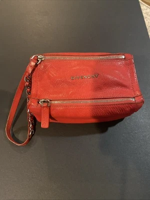 Givenchy Pandora мешок красный клатч мини сумка кожи серебро оборудование - Изображение 1 из 4