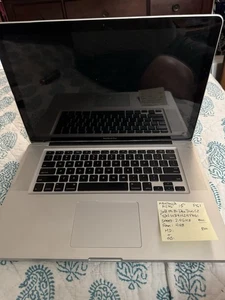 Parts-Apple MacBook Pro 15 inch (Late 2008) 2.4 GHz 4GB RAM NO HD/Battery Y8Q1 - Picture 1 of 7