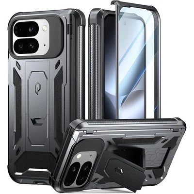 For Google Pixel 10 Pro Fold 5G Case Poetic with Kickstand Cover Gun Metal - Image 1 of 4