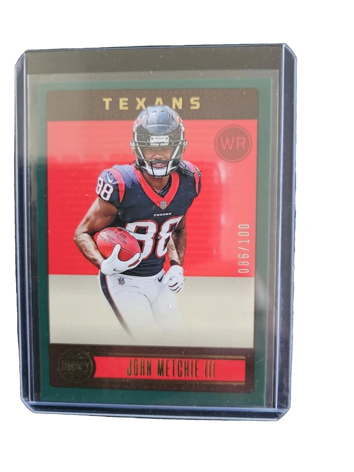 2023 Panini Legacy Green Parallel #38 John Metchie III 086/100 Houston Texans - Image 1 of 2