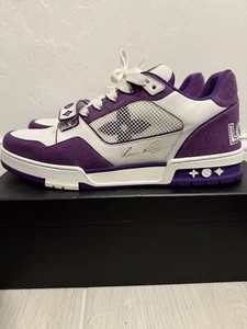 Louis Vuitton Men's Trainer Sneaker Purple Fits Size 12 - Picture 1 of 6