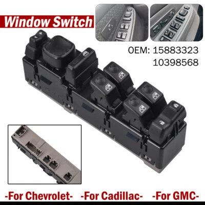 Interruptor de espejo retrovisor ventana eléctrica lado del conductor para Cadillac Escalade ESV EXT 2003-2006 Foto 1 de 4