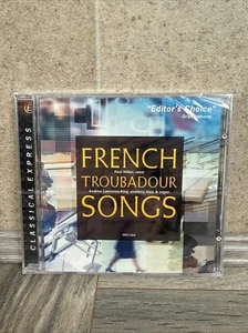French Troubadour Songs- Chansons De Trouveres- Hillier/ Lawrence King Cd Sealed - Picture 1 of 4