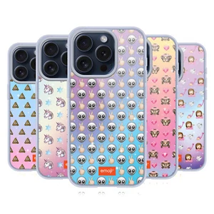 OFFICIAL emoji® PATTERNS SOFT GEL CASE FOR APPLE iPHONE PHONES - Picture 1 of 15