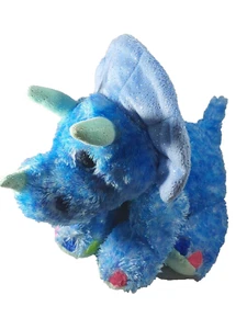 Blue Triceratops Stuffed Animal 12" Dinosaur Plush Toy - Used - Picture 1 of 7