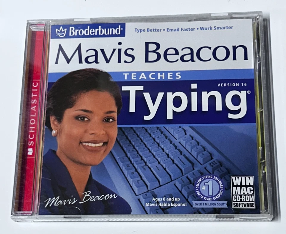 Mavis Bacon Teaches Typing Version 16 CD-ROM VG - Image 1 of 1
