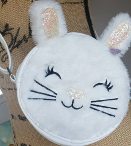 Bolso Bandolera/Cartera Zoe and Zac Furry Girl Bunny, Correa Ajustable, Blanco- OS - Imagen 1 de 7