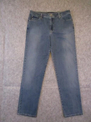 Pantalones de mezclilla BandolinoBlu para mujer 12 azules Allegra pierna recta lavado medio 32x31 Foto 1 de 4