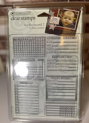 Stampology Hojas de Otoño para el Registro 2 Estampillas Transparentes Nuevas Foto 1 de 2