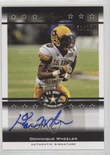 2012 Leaf US Army All-American Bowl Black /10 Dominique Wheeler #BA-DW1 Auto