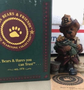 Neu im Karton Boyds Bears & Friends Sammlung, "ELLIOT....THE HERO FIREMAN" mit Seriennr. - Bild 1 von 4