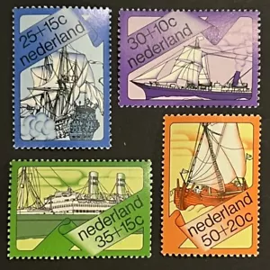 Travelstamps: Netherlands Stamps Scott #B493-B496 Mi Battle of Kijkduin MNH OG - Picture 1 of 5