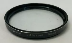Vintage Rokunar Diffusion 55mm Photography Camera Lens Filter and Case Japan - Picture 1 of 1