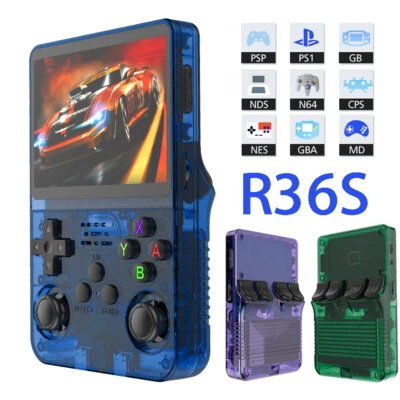 128GB,R36S Handheld Game Console 3.5 Inch IPS Screen,20000+ Games Video Games - Image 1 of 4