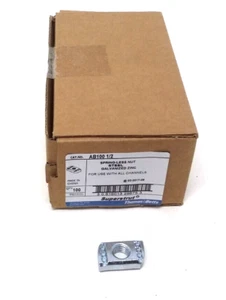 Superstrut AB100 1/2 Spring-Less Nut Steel Galvanized Zinc 100 per Box. - Picture 1 of 4