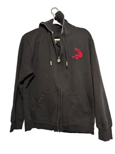 Shaq Men’s Black Hooded Zip Jacket Size Medium - Picture 1 of 3