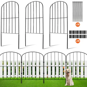 VEVOR Garden Fence 24in(H) x11ft(L) Decorative Garden Fencing Panels 10 Pack - Picture 1 of 12