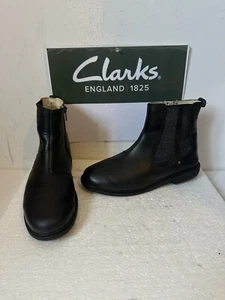 Clarks Black Leather Chelsea Boots Size UK 4 EU 37 ,, - Picture 1 of 10