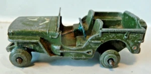 Restoration Vintage Dinky Die Cast US Jeep Meccano 3 Tyres missing - Imagen 1 de 6