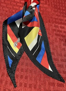BRIGHTON SCARF FOR PURSES, HANDBAGS, ETC*SWIVEL FASTENER*(MOD STRIPE SCARF)*NWT - Picture 1 of 4