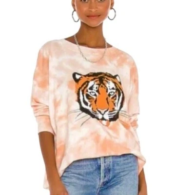 Wildfox La Tigre Roadtrip Tie Dye Sweatshirt Size S retail $128 - Image 1 of 4