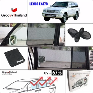 6 PCS SET FOLDABLE MESH CURTAIN BLIND SUN SHADE ASSEMBLY SET FIT FOR LEXUS LX470 - Picture 1 of 8