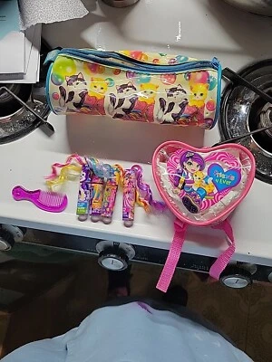 Mini Cartera Lisa Frank De Colección, Con Gel Labial, Estuche para Lápices Tiene Daños  Foto 1 de 4