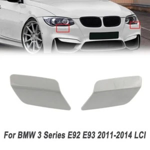 Par de cubiertas de arandela de faros delanteros ABS para BMW Serie 3 E92 E93 2011-2014 - Imagen 1 de 9