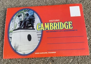 Vintage Historic Cambridge, MA Massachusetts Unused Postcard Color Photo Book - Picture 1 of 10
