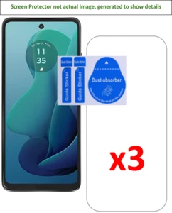 3x Motorola Moto G 2024 Screen Protector w/ cloth & installation stickers - Picture 1 of 3
