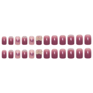 Nail art donna 24 pezzi decorativa delicata stampa su unghie donna - Foto 1 di 11
