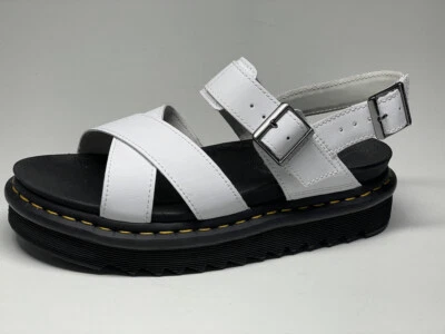 Dr. Martens Damen VOSS II Sandale 26799100 White Leder Sandalette Hydro Leather