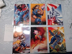 1995 Marvel Ultra 6x Cards 6 1/2 x 10 Total Card Set Ultra Prints - Picture 1 of 2