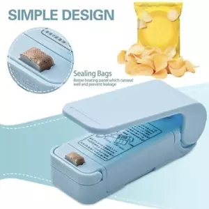 Bolsa portátil sellador térmico paquete de plástico bolsa de almacenamiento clip mini máquina de sellado H - Imagen 1 de 17