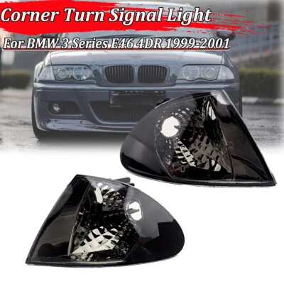 Luz de señal de giro izquierda + derecha lámpara de esquina para BMW Serie 3 E46 Sedán 1999-2001 Foto 1 de 4