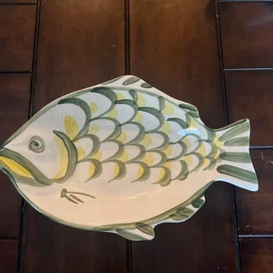 Vintage Nippon Yoko Boeki Co. Japanese Porcelain Fish Shaped Dish Serving Bowl - Picture 1 of 10